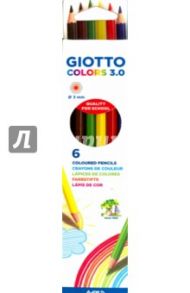 Набор карандашей "GIOTTO COLORS". 6 цветов (276800)