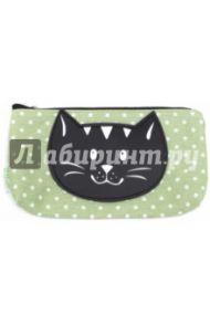 Пенал школьный "Черный кот" (ткань) (44141)