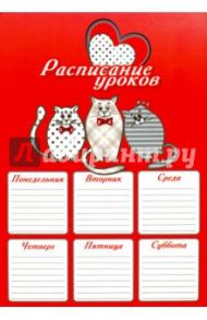 Расписание уроков "Три кота" (44788)