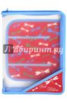 Папка для уроков труда "Цветные стрекозы" (А4, молния) (43623)