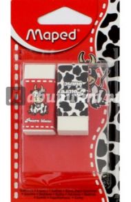 Ластики, 2 штуки POIVRE BLANC mini, в футляре (011360)