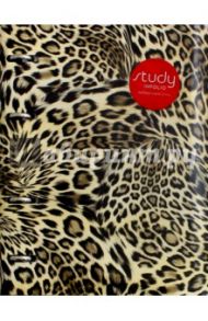 Тетрадь общая "Leopard" (120 листов, клетка, на кольцах) (N573B)