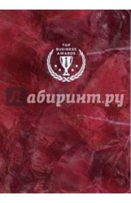 Блокнот "Top Business Awards" (А5, линованный, красный мрамор)