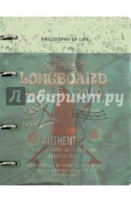 Тетрадь со сменным блоком Longboard, 120 листов, на кольцах. А5 (N994)