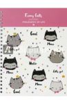 Тетрадь общая "Funny Cats" (96 листов, спираль, клетка, А5) (N977)