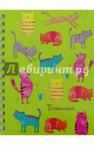 Блокнот "Забавные коты" (120 листов, А6, гребень) (45418)