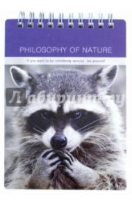 Блокнот 100 листов, А6, спираль, Raccoon (N676)