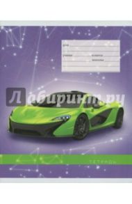 Тетрадь 12 листов, клетка, Яркий стиль. Авто, 5 видов (ТКЛ485432)