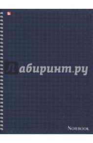 Тетрадь 100 листов, А4, спираль, тведая обложка "Синий рельеф" (ТСЛ41004158)