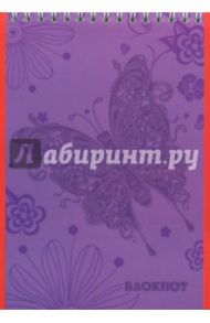 Блокнот 48 листов, А5, гребень "Бабочка" (С0712-44)