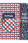 Тетрадь 96 листов, гребень "Шотландка - красная клетка" (С2277-20)