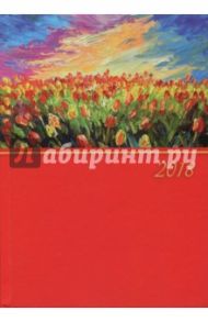 Ежедневник датированный на 2018 год, А6+, "ТЮЛЬПАНЫ", (45626)