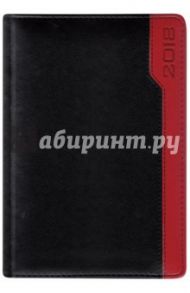 2018 Ежедневник датированный А5, ЗМЕЯ ЧЕРНЫЙ/КРАСНЫЙ (45157)