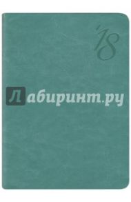 2018 Ежедневник датированный А6+, САРИФ МЯТНЫЙ (45247)