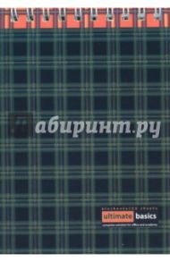 Блокнот "Шотландка" (60 листов, А6, гребень, клетка) (3-60-472)