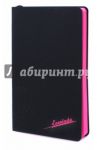Ежедневник недатированный "Черный, розовый блок" (96 листов, А5) (45308)