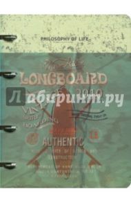 Тетрадь общая "Longboard" (120 листов, клетка, на кольцах) (N994k)
