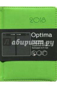Ежедневник 2018 г. "Optima. Салатовый" (датированный, 176 листов, А6) (ЕКО61817604)