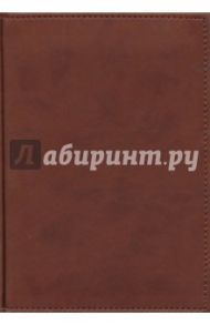 Ежедневник 128 листов, А5, кожзам "Sorrento" коричневый (С2616-47)
