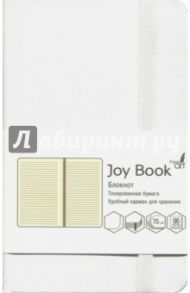 Блокнот "Joy Book" (96 листов, А6-, искусственная кожа, твердый переплет, белоснежный) (БДБЛ6962240)