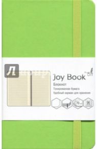 Блокнот "Joy Book" (96 листов, А6-, искусственная кожа, твердый переплет, салатовый) (БДБЛ6962237)