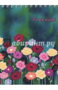 Блокнот "Цветы" (80 листов, А6, гребень) (45875)