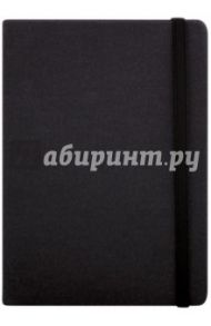 Записная книга на резинке, 96 листов, 145*205 "ДЖИНС ЧЕРНЫЙ" (45731)