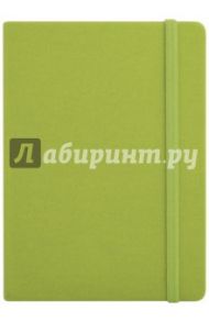 Записная книга на резинке, 96 листов, 145*205 "ДЖИНС САЛАТОВЫЙ" (45733)