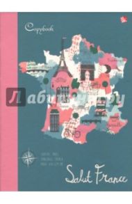 Тетрадь на кольцах 120 листов, клетка "Франция" (ПББ1204381)