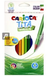 Набор пластиковых карандашей "Tita" (12 цветов) (42786)