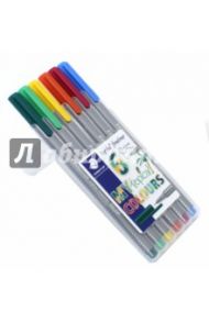 Набор капиллярных ручек "Triplus. My Tropical Colours" (0.3 мм, 6 цветов) (334SB6CS4)