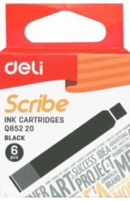 Картридж для перьевой ручки "Scribe", черный (Q85220)