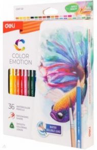 Карандаши 36 цветов акварельные Color Emotion липа (EC00730)