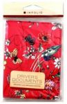 Обложка для автодокументов Butterfly (IDL015/berry)