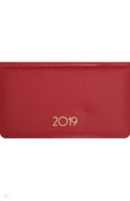 Еженедельник датированный на 2019 год, А6 "Select" красный (129044)