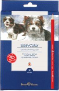 Карандаши цветные "Easycolor" (36 цветов, треугольные) (30-0033)