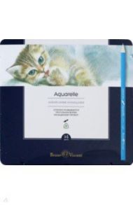 Карандаши акварельные "Aquarelle" (24 цвета, в металлической коробке) (30-0064)