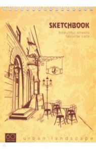 Блокнот для эскизов "Летнее кафе" (60 листов, А5, гребень) (С4589-04)