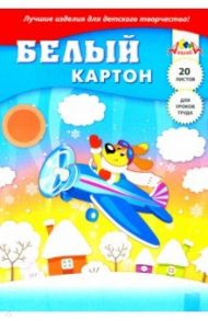Картон белый "Зимнее путешествие", 20 листов (С2621-04)