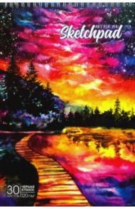 Скетчпад 30 листов, А4, гребень, ЗАКАТ (50078)