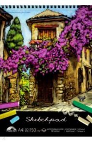 Альбом для пастели "Город в цвету" (30 листов, А4, черная бумага) (49779)