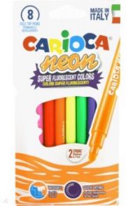 Фломастеры 8 цветов "Carioca NEON" (42785)