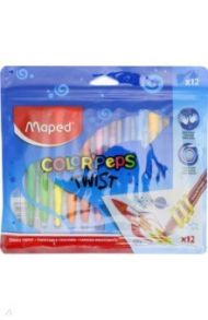 Мелки восковые 12 цветов "Color'Peps Twist" (860612)
