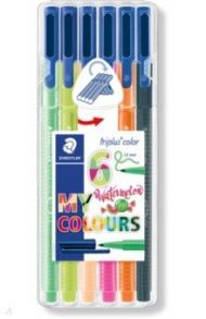 Фломастеры "Triplus Color" (1 мм, 6 цветов Арбуза) (323SB6CS7)