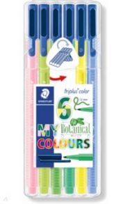 Фломастеры "Triplus Color" (1 мм, 6 цветов Ботанического сада) (323SB6CS8)
