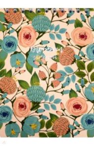 Альбом для рисования 45 листов, А5, Retro flower, розовый (N1524)