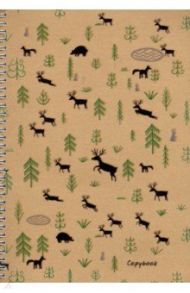 Тетрадь для конспектов "Лесная сказка" (96 листов, А4, клетка, спираль) (ТСЛ4964507)
