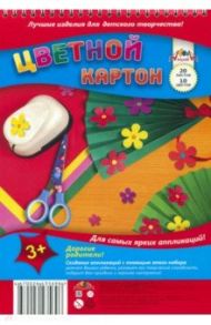 Картон цветной на гребне "Веер" ((20 листов, 10 цветов) (С2806-20)