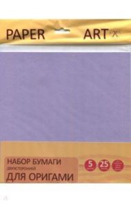 Бумага для оригами двухсторонняя "Нежные тона" (25 листов, 5 цветов) (ЦБО255288)