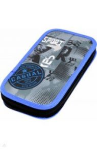 Пенал школьный "Casual" (2 отделения, без наполнения) (П2_т 6536)